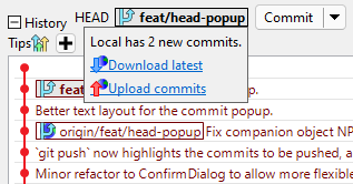 popup head panel on mouseover