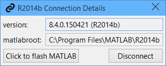 MATLAB connection details