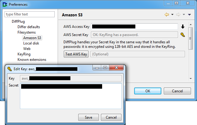 adding an AWS key