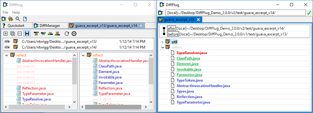 Folder diff in DiffPlug 1