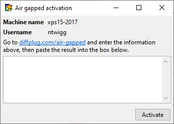Air-gapped activation