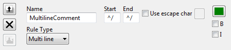 Multi line rule