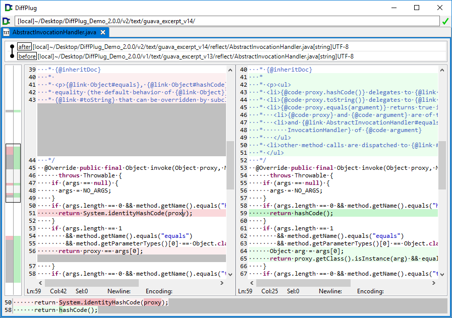Text diff in DiffPlug 2
