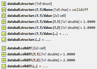 MAT-File viewer struct and cell decomposition